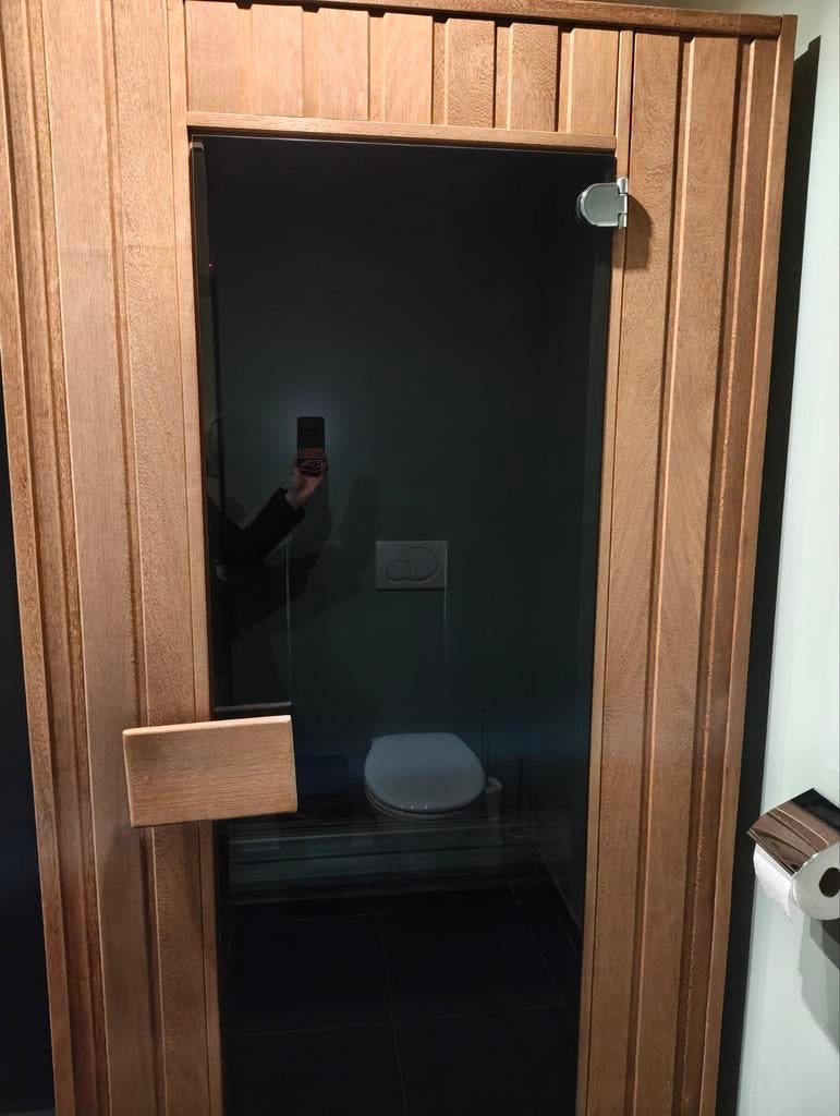 Tweepersoons infraroodcabine, Sport en Fitness, Sauna, Ophalen, Zo goed als nieuw, Infrarood, Complete sauna