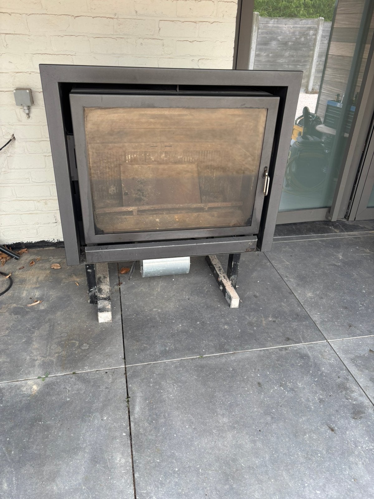 Inbouw houtkachel., Maison & Meubles, Cheminées, Utilisé, Enlèvement