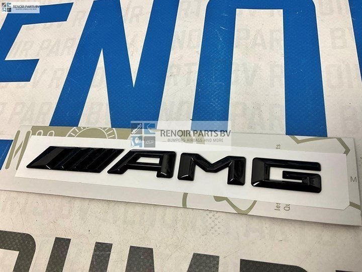 Kofferklep Logo AMG Mercedes Hoog Glans Zwart Embleem 2012-2, -, Utilisé, -, Avant