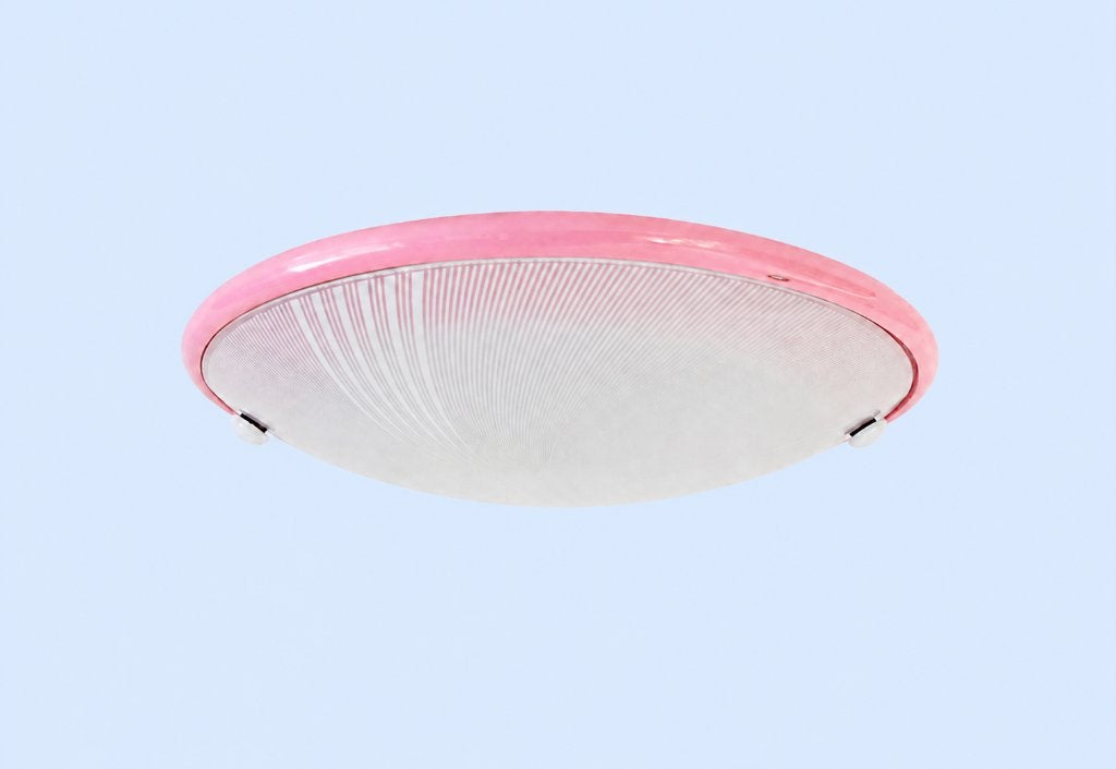 Vintage roze plafondlamp -Made in Spain - pOp ArT, Roze, Vintage, Ophalen of Verzenden, Zo goed als nieuw