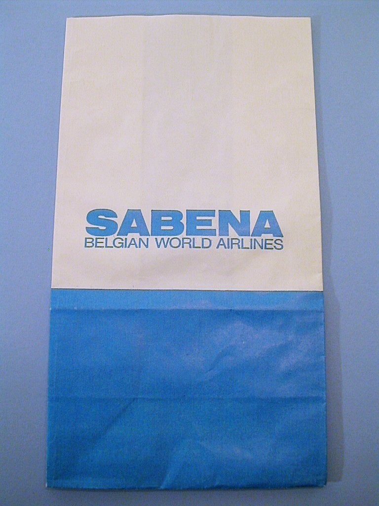 Sabena Airsickness bag SABENA BELGIAN WORLD AIRLINES #07A, Verzamelen, Ophalen of Verzenden, Nieuw
