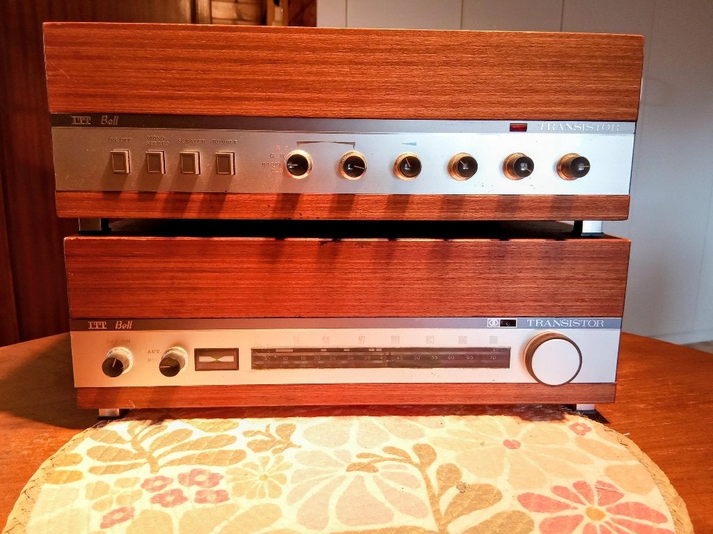 vintage ITT Bell versterker en tuner, Gebruikt, Ophalen, Overige merken, Minder dan 60 watt