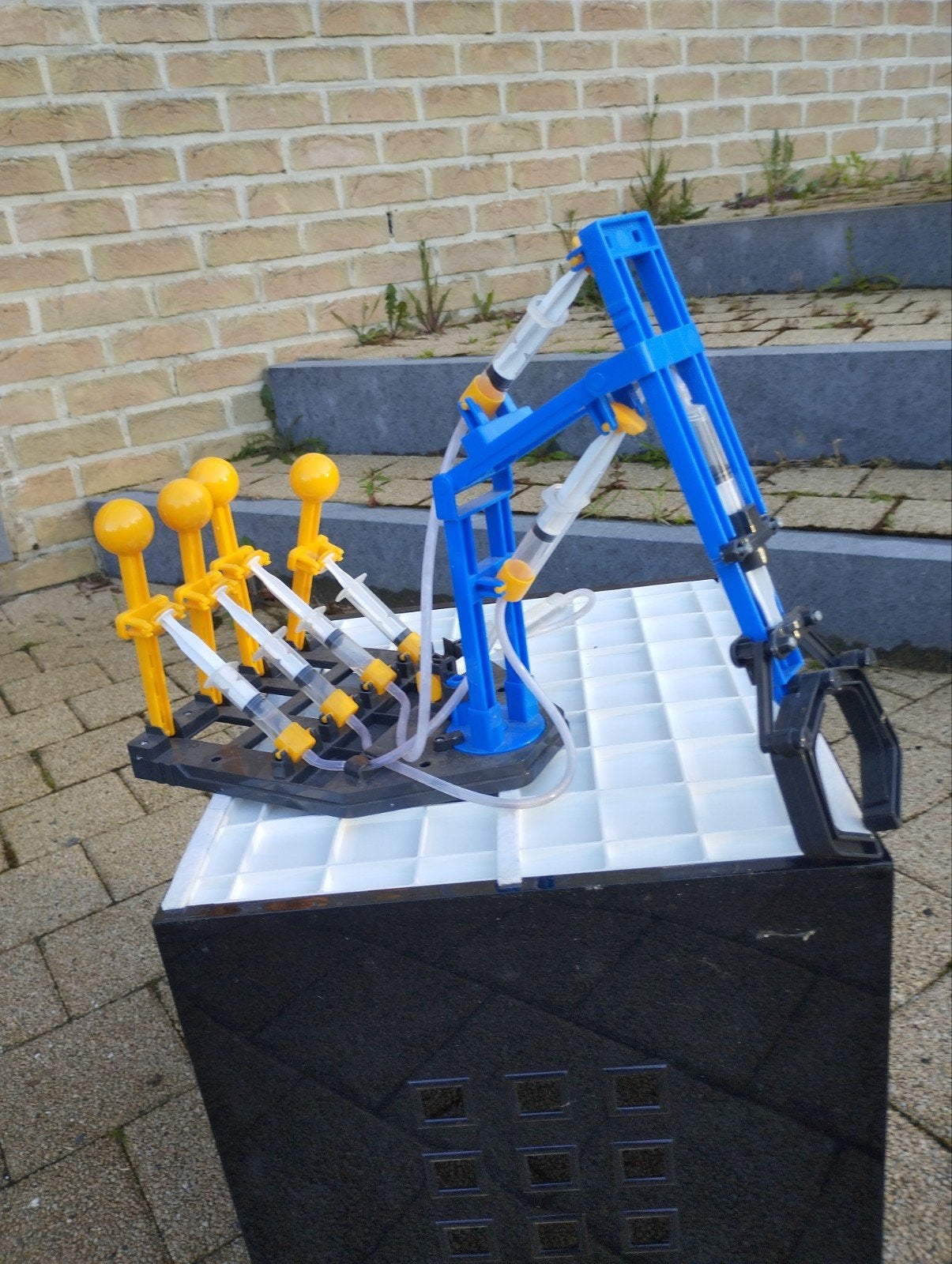 Belle grue hydraulique.avec un mechanische a eau., Enlèvement ou Envoi