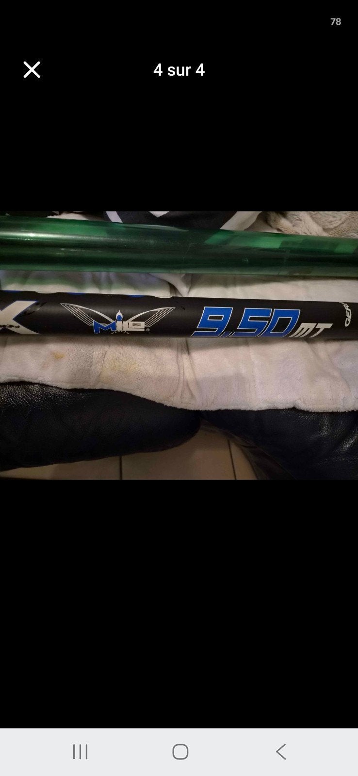 canne 9.50 strippa, Enlèvement