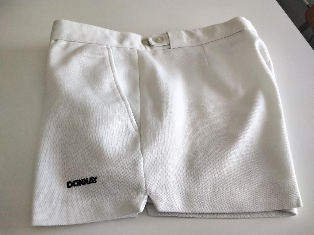 Short DONNAY blanc sport réglable hommes / T. M., Vêtements | Hommes, Vêtements de sport, DONNAY, Enlèvement ou Envoi, Sport de raquette