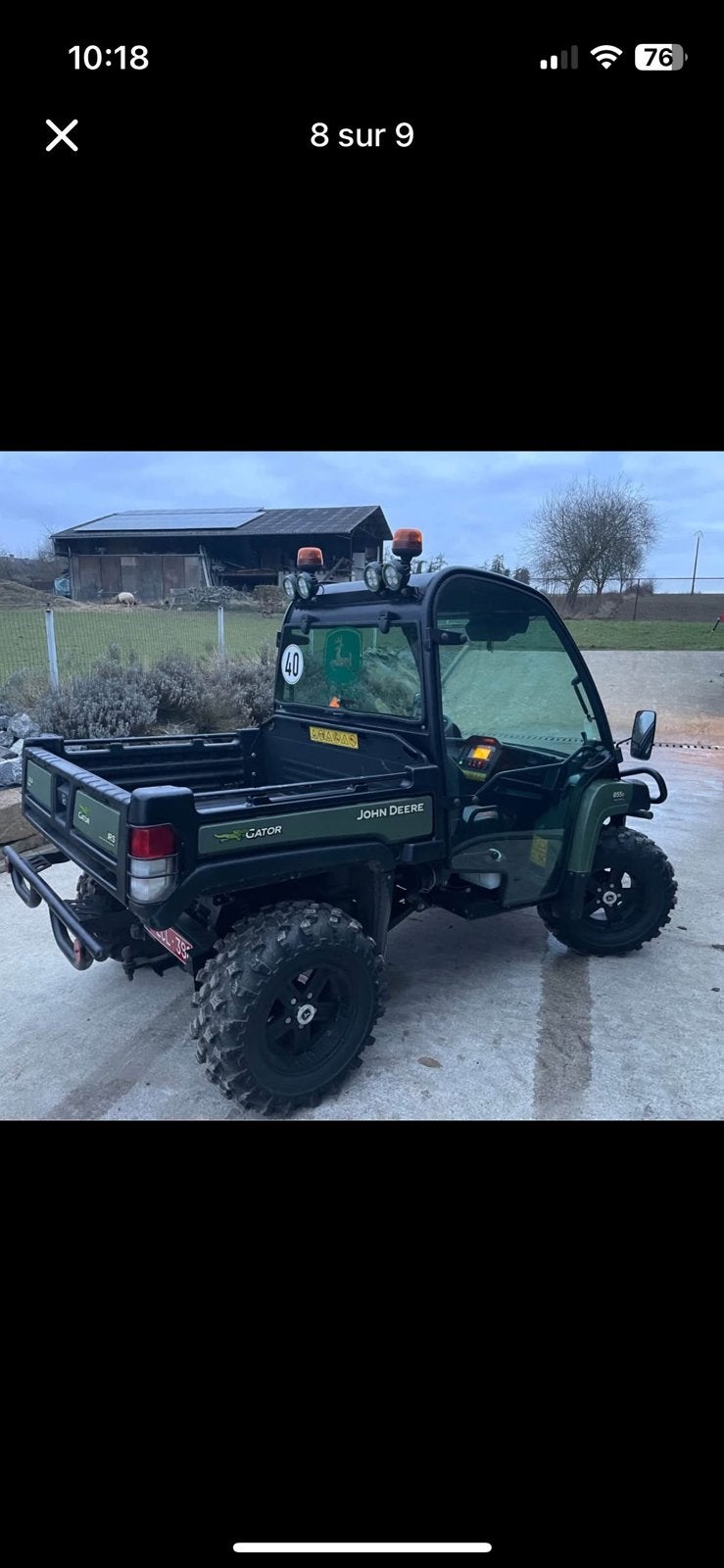 John Deer Gator, Enlèvement, Utilisé