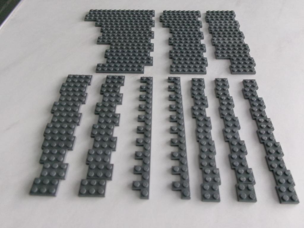 Donker blauwgrijze Lego 2x platen, Gebruikt, Lego, Ophalen of Verzenden, Losse stenen