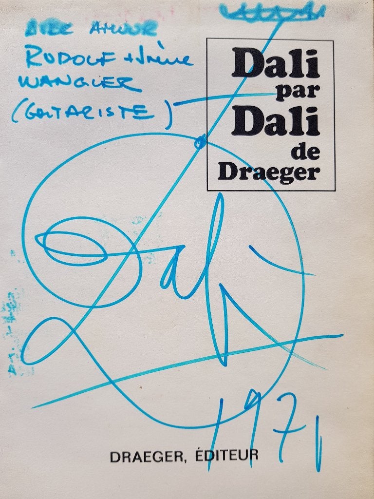 Salvador DALI - Gesigneerd boek - Tekening, Verzenden