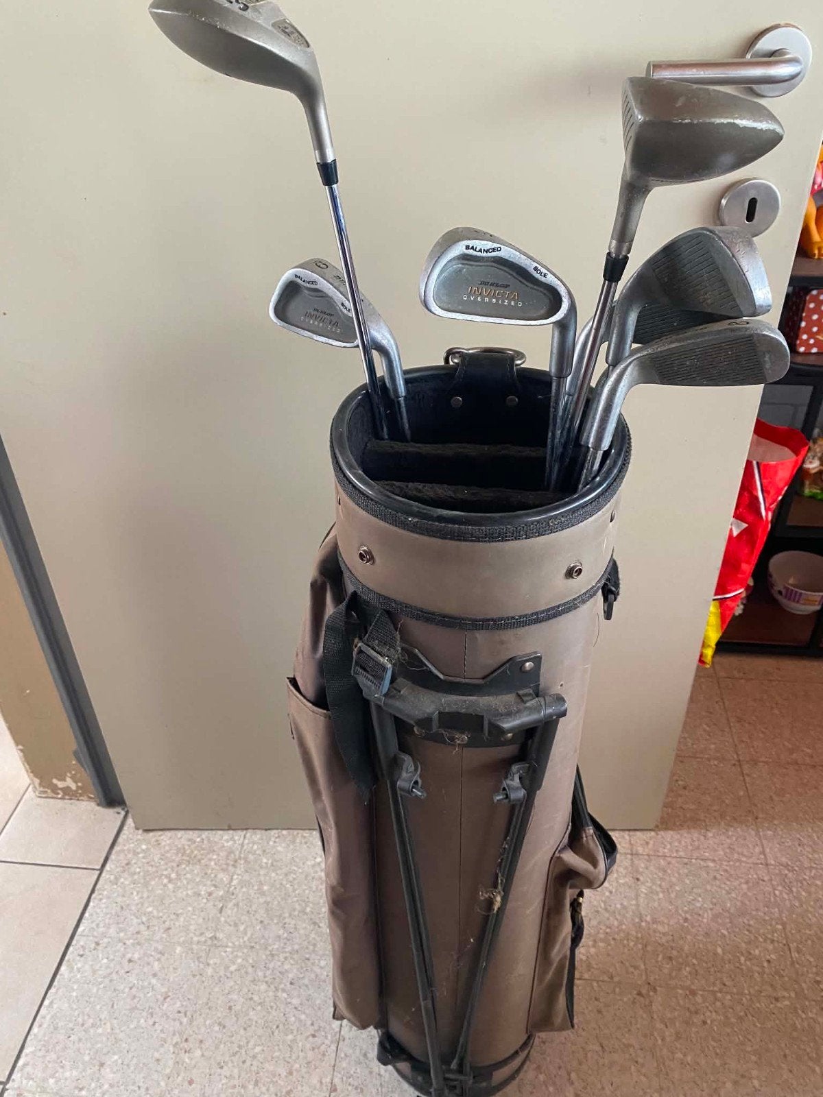 Golftas en golfclubs., Sport en Fitness, Ophalen