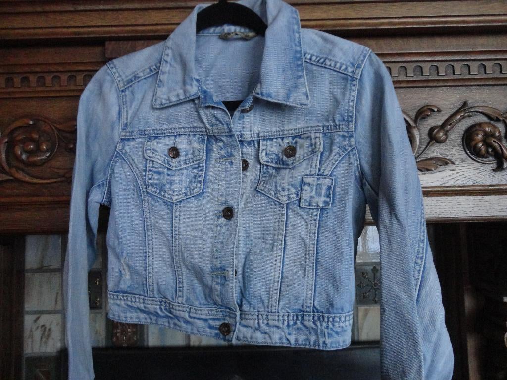 Kort jeans vestje, Blauw, Ophalen of Verzenden, Zo goed als nieuw, Jasje