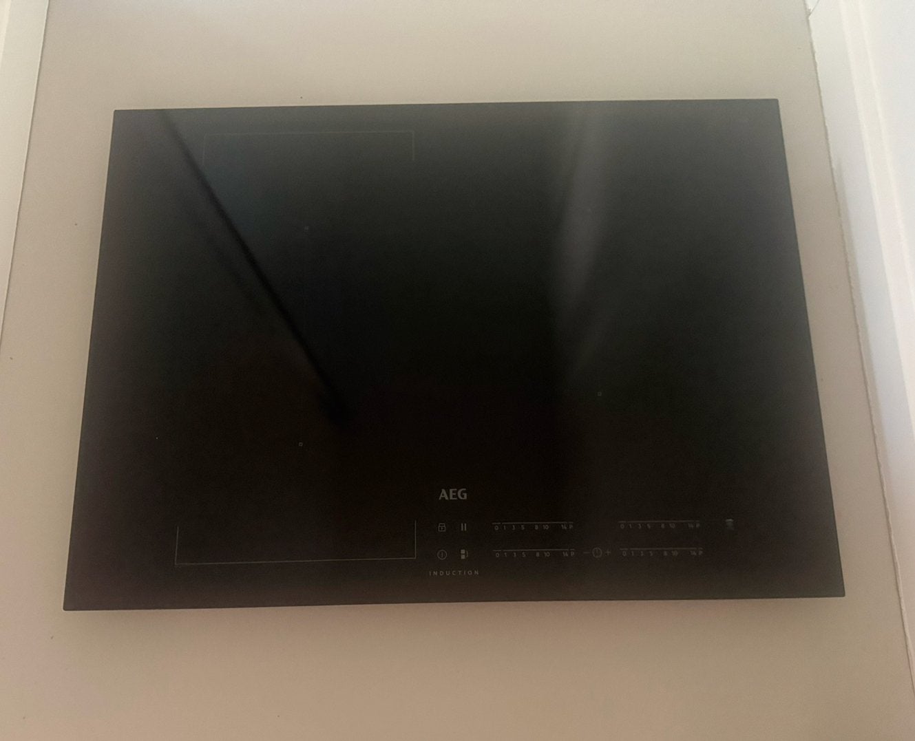 AEG inductiekookplaar B 71 x D 51,5, Elektronische apparatuur, Ophalen, Zo goed als nieuw, Inductie