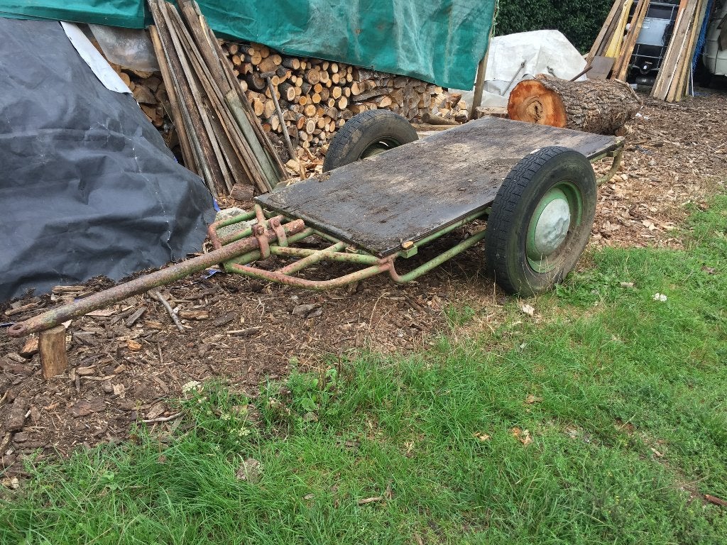 aanhangwagentje voor mini - tractor / zitmaaier, Ophalen, Overige, Transport