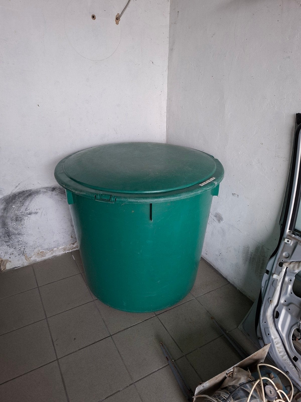 Regenton / watervat 500 liter., Tuin en Terras, Regentonnen, 150 liter of meer, Ophalen, Gebruikt, Kunststof
