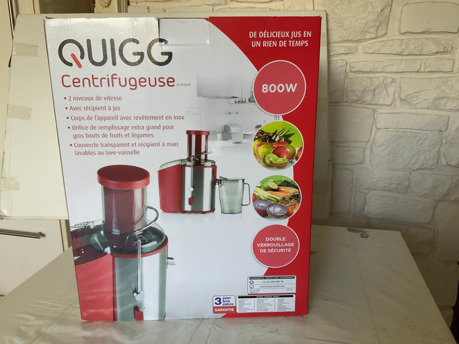 Centrifugeuse, Ophalen, Zo goed als nieuw