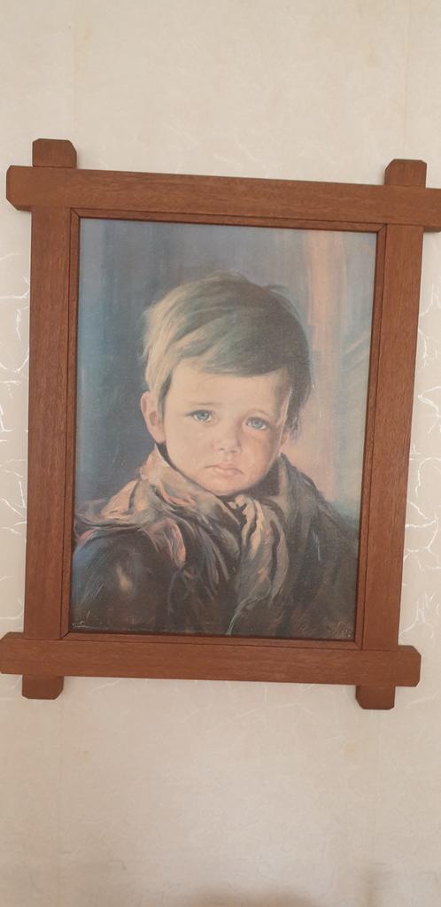 Schilderij kindje, Antiek en Kunst, Ophalen