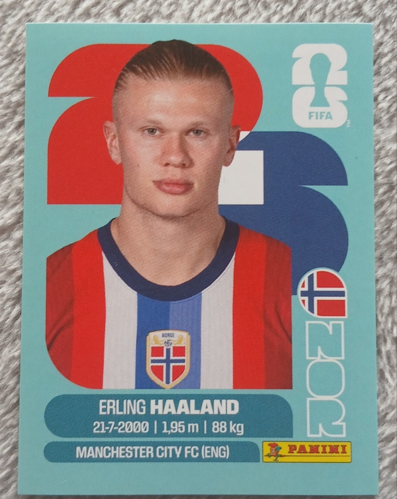 panini World Cup 2026 Erling Haaland, Hobby & Loisirs créatifs, Autocollants & Images, Envoi, Neuf