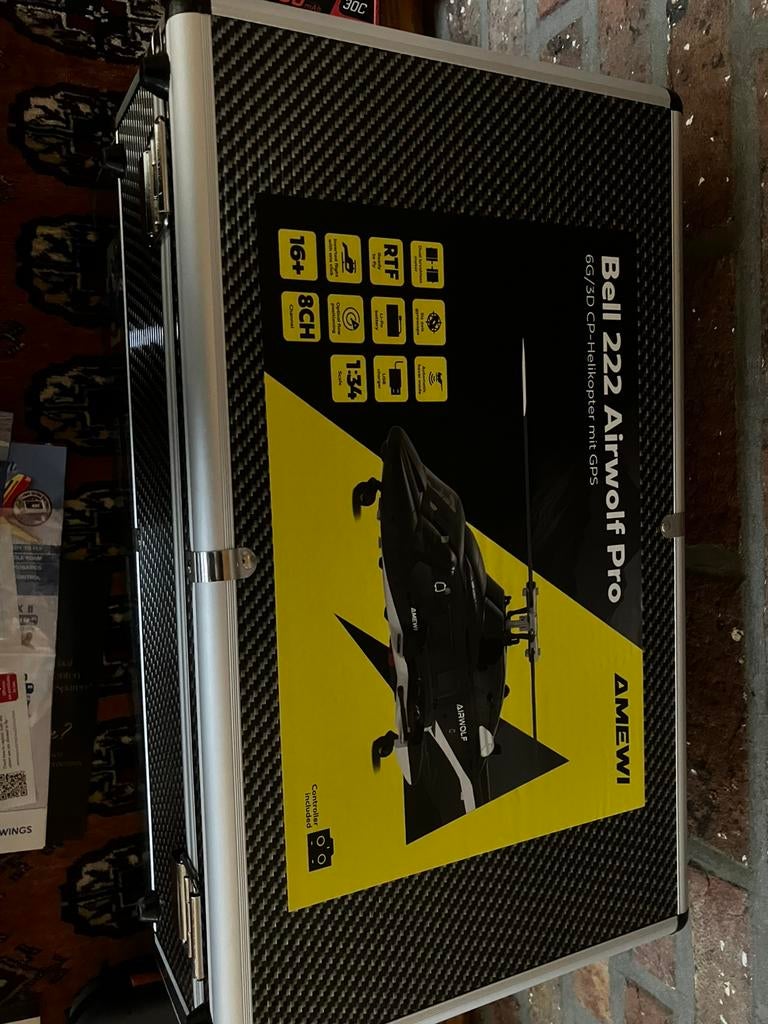 Amewi airwolf met gps in nieuwstaat!, Hobby en Vrije tijd, Modelbouw | Radiografisch | Helikopters en Quadcopters, Nieuw, Helikopter