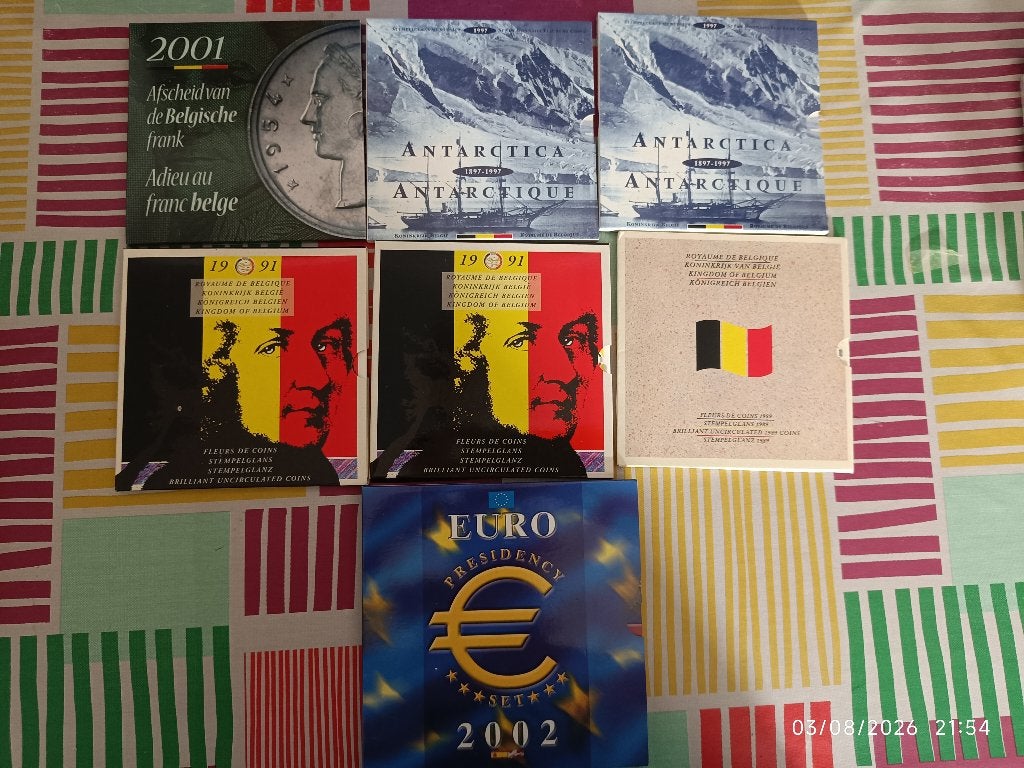 Monnaies Belges et Set fleurs de coins, Timbres & Monnaies, Enlèvement, Autre, Monnaie en vrac