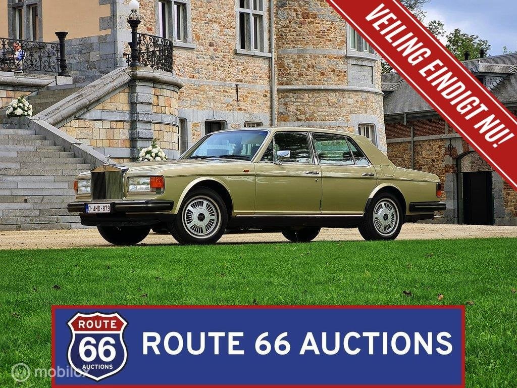 Rolls-Royce Silver Spirit | 1986 | Route 66 Auctions, Zwart, Bedrijf, Handgeschakeld, Overige carrosserie