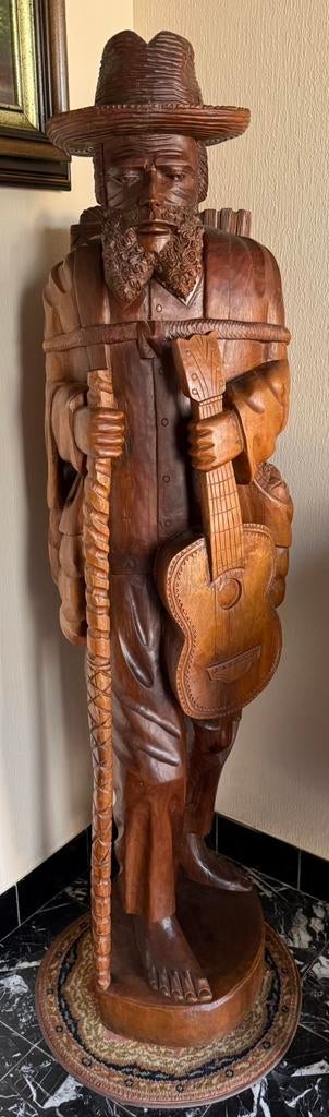 Groot handgesneden beeld uit Peru (165 cm), Antiek en Kunst, Ophalen, Beeld
