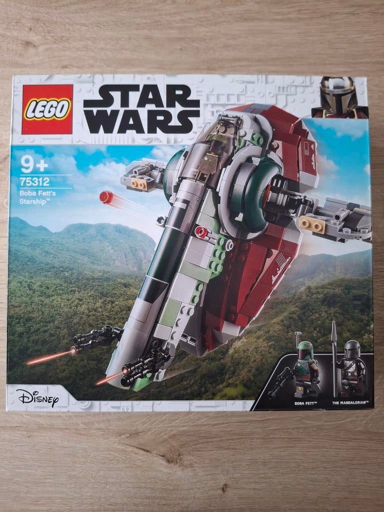 Lego star wars 75312 Boba fetts starship, Ophalen of Verzenden, Zo goed als nieuw