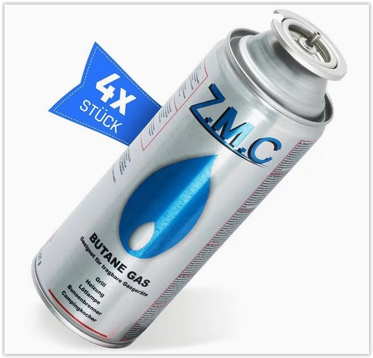 ZMC - LPG-gasflessen, 4 stuks 29e, Afgietsysteem, Overige typen, Ophalen of Verzenden, Overige merken