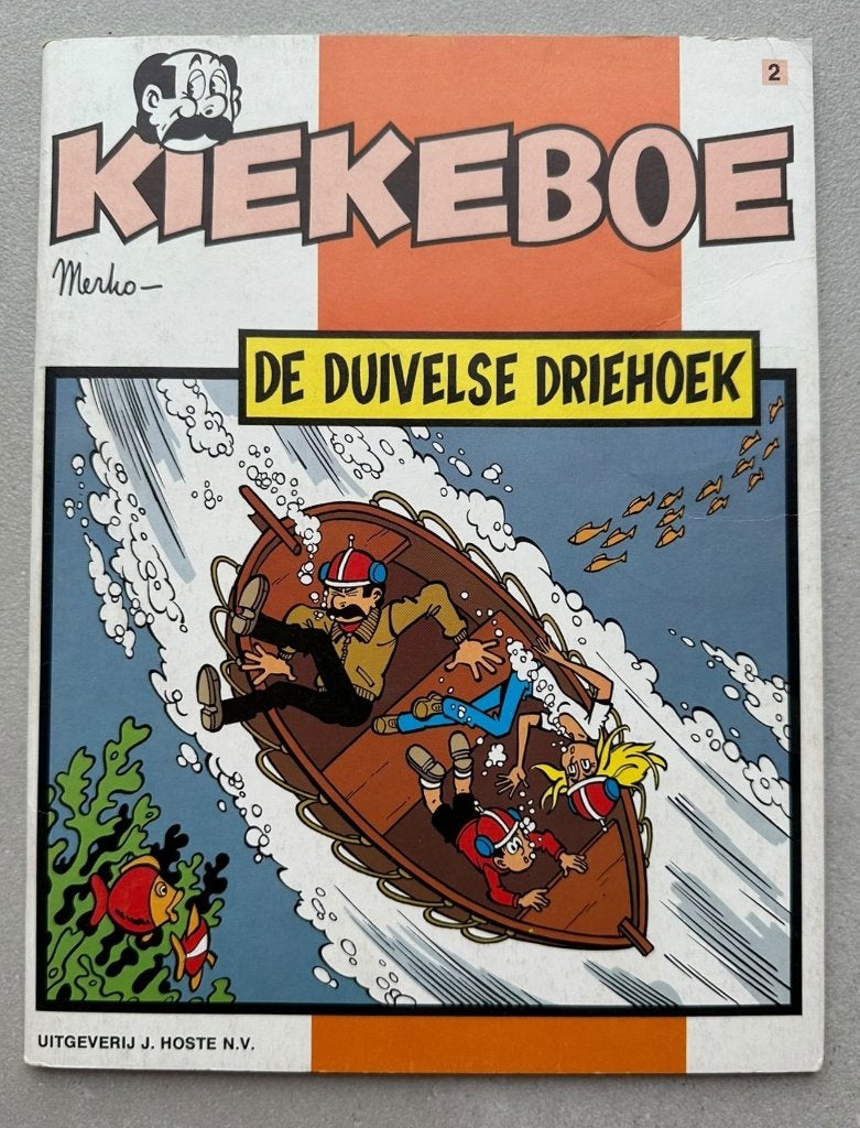 Kiekeboe, De Duivelse Driehoek - Eerste druk 1978, Boeken, Eén stripboek, Merho, Ophalen of Verzenden, Zo goed als nieuw