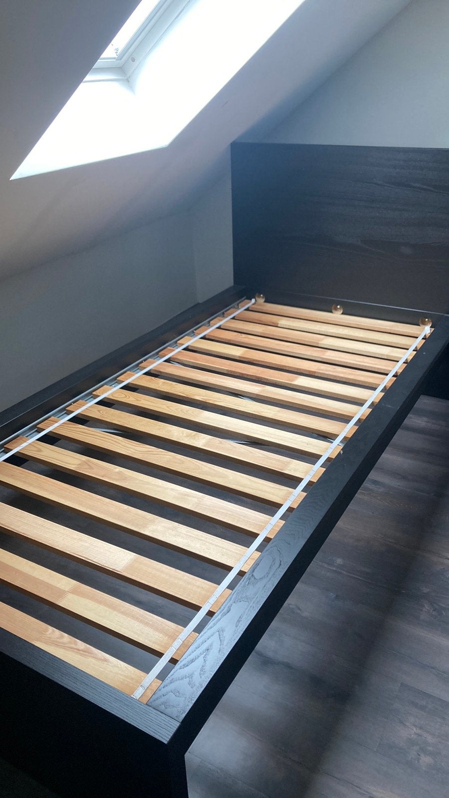 Ikea éénpersoonsbed Malm, 90 cm, Enlèvement, 200 cm, Bois