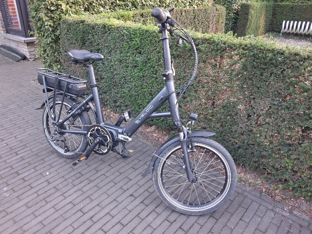 Elektrische plooifiets van Veloci, Zo goed als nieuw, Minder dan 47 cm, 50 km per accu of meer, Ophalen