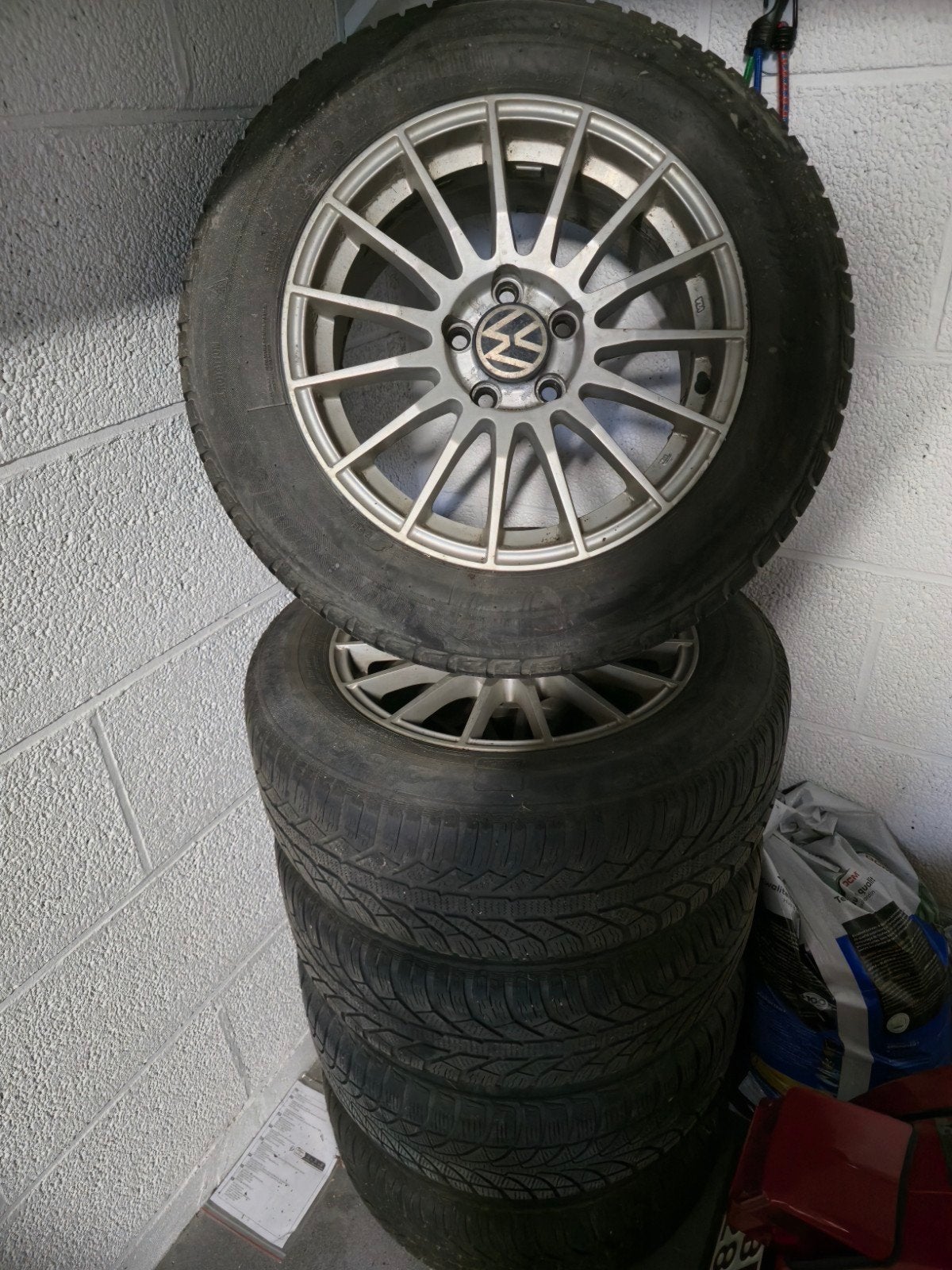 jantes avec pneu hiver 5x112, Autos : Pièces & Accessoires, Pneus et Jantes, 16 pouces, Enlèvement, Utilisé