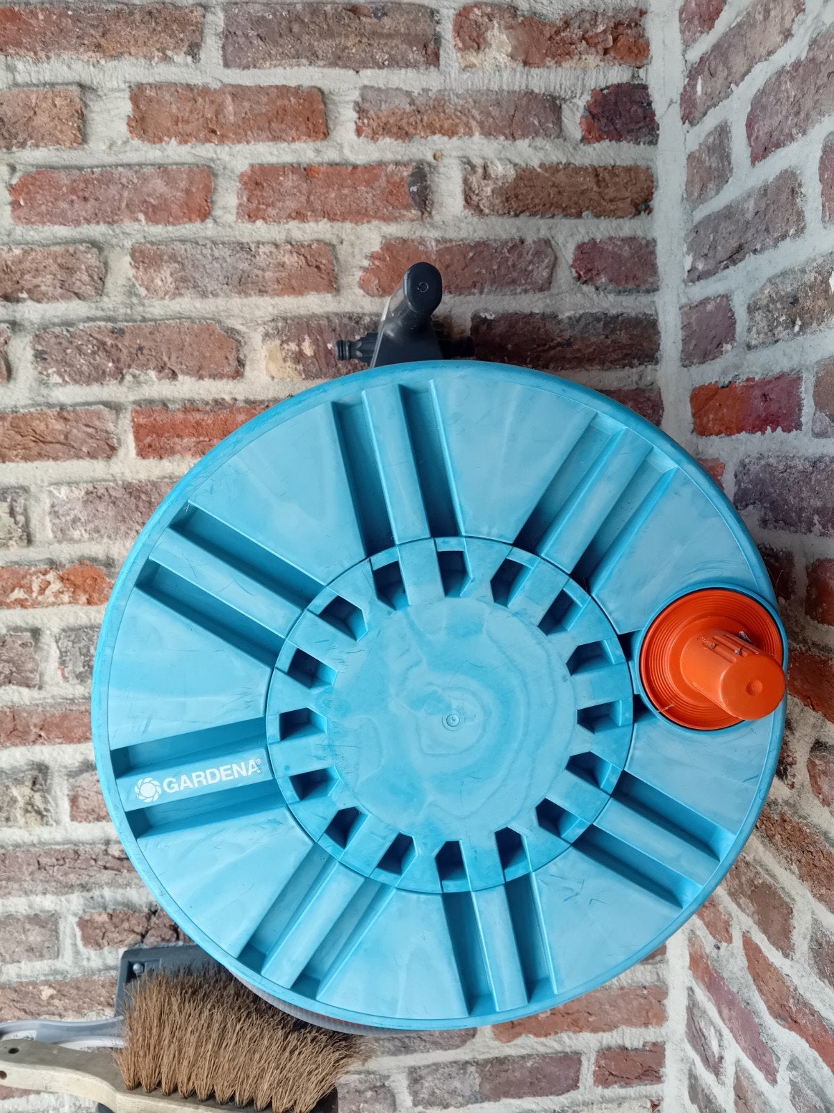 gardena tuinslang voor aan muur te bevestigen, Jardin & Terrasse, Enlèvement, Utilisé, Dévidoir