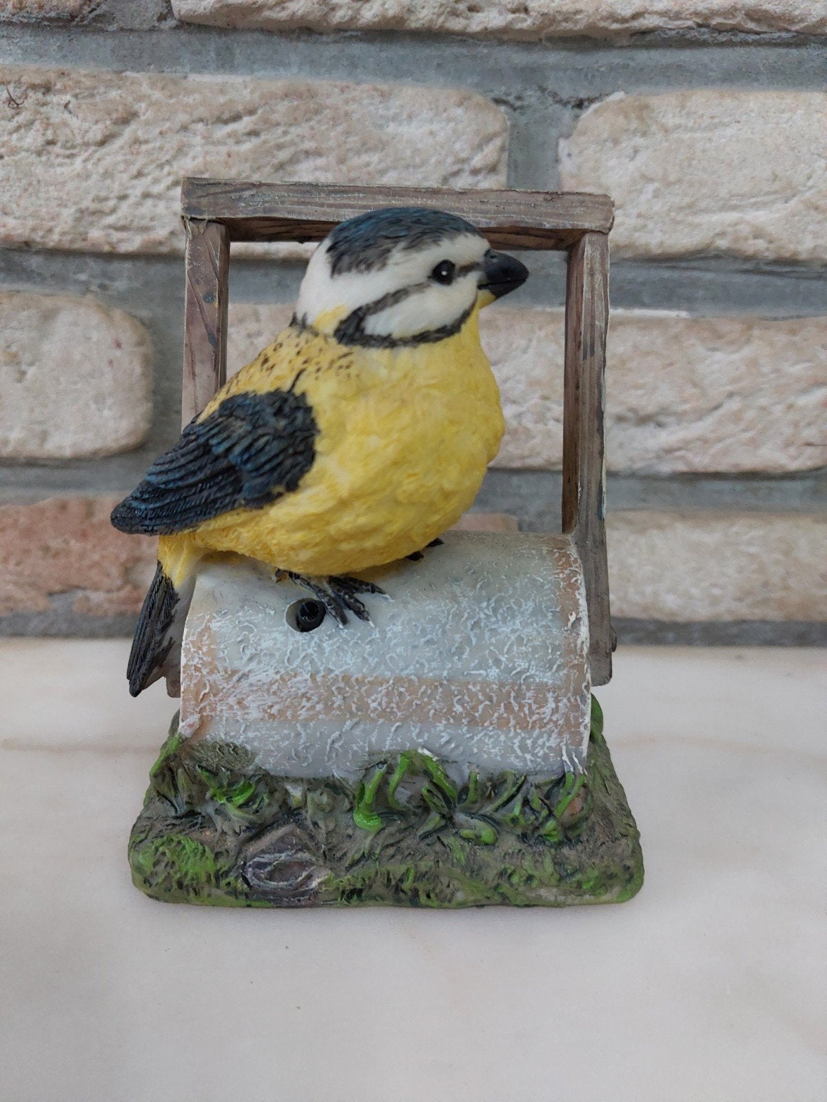 Figurine oiseau mésange avec détecteur de mouvement, Enlèvement ou Envoi