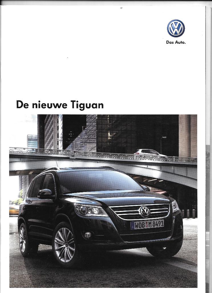 VOLKSWAGEN TIGUAN  2009, Boeken, Auto's | Folders en Tijdschriften, Ophalen of Verzenden, Zo goed als nieuw, Volkswagen