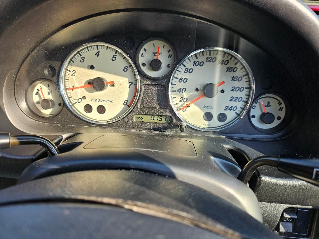 Mazda MX-5 NBFL 1.6i 16v | Sportuitlaat | Afnbr kofferrekje, Auto's, Zwart, 4 cilinders, Cabriolet, Bedrijf