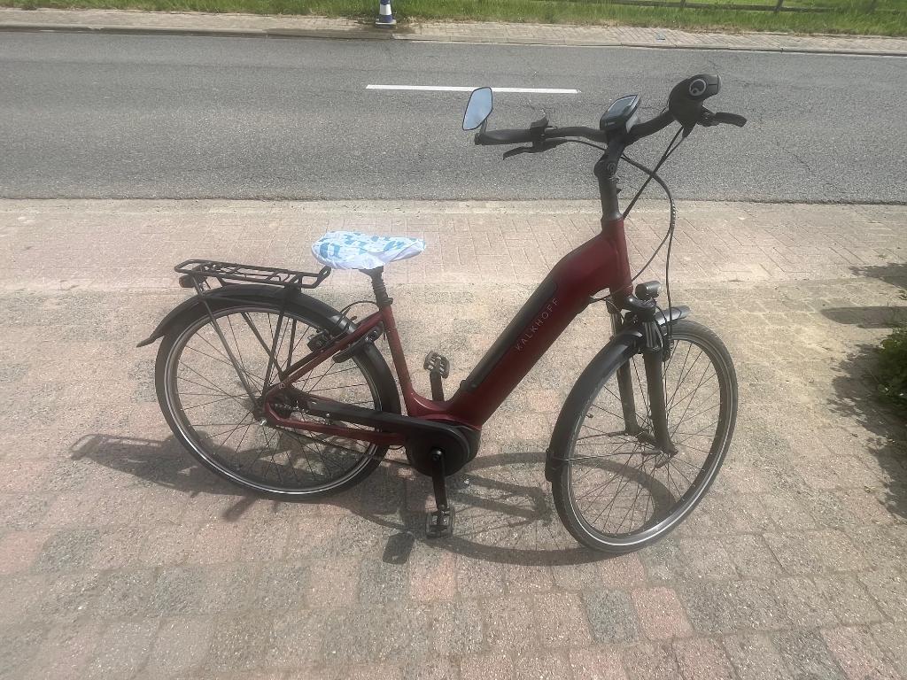KALKHOFF elektrische damesfiets, Velgrem, Versnellingen, Zo goed als nieuw, Ophalen