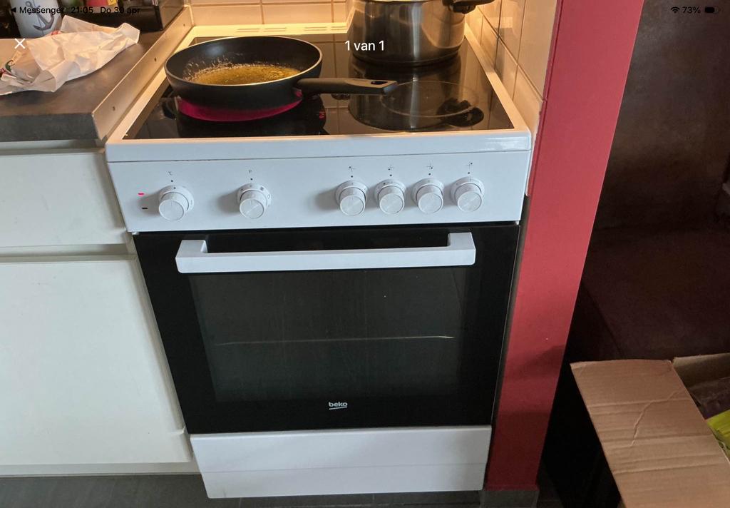 Vitrokeramisch kookvuur, Elektronische apparatuur, Fornuizen, Ophalen, Gebruikt, Vrijstaand, Inductie