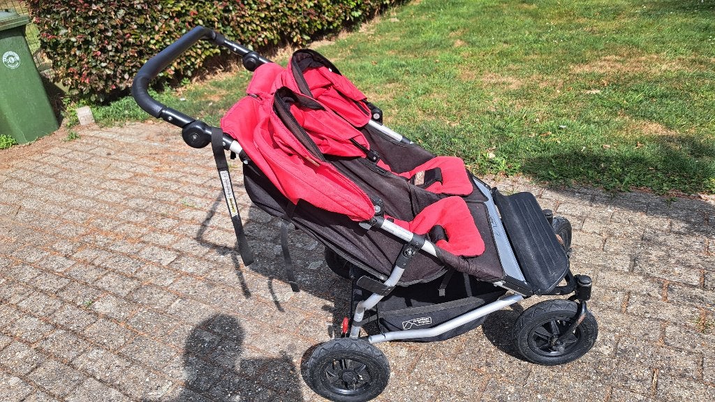 Mountainbuggy Duo dubbele buggy – incl regenhoes, Ophalen, Gebruikt, Overige merken, Duomodel