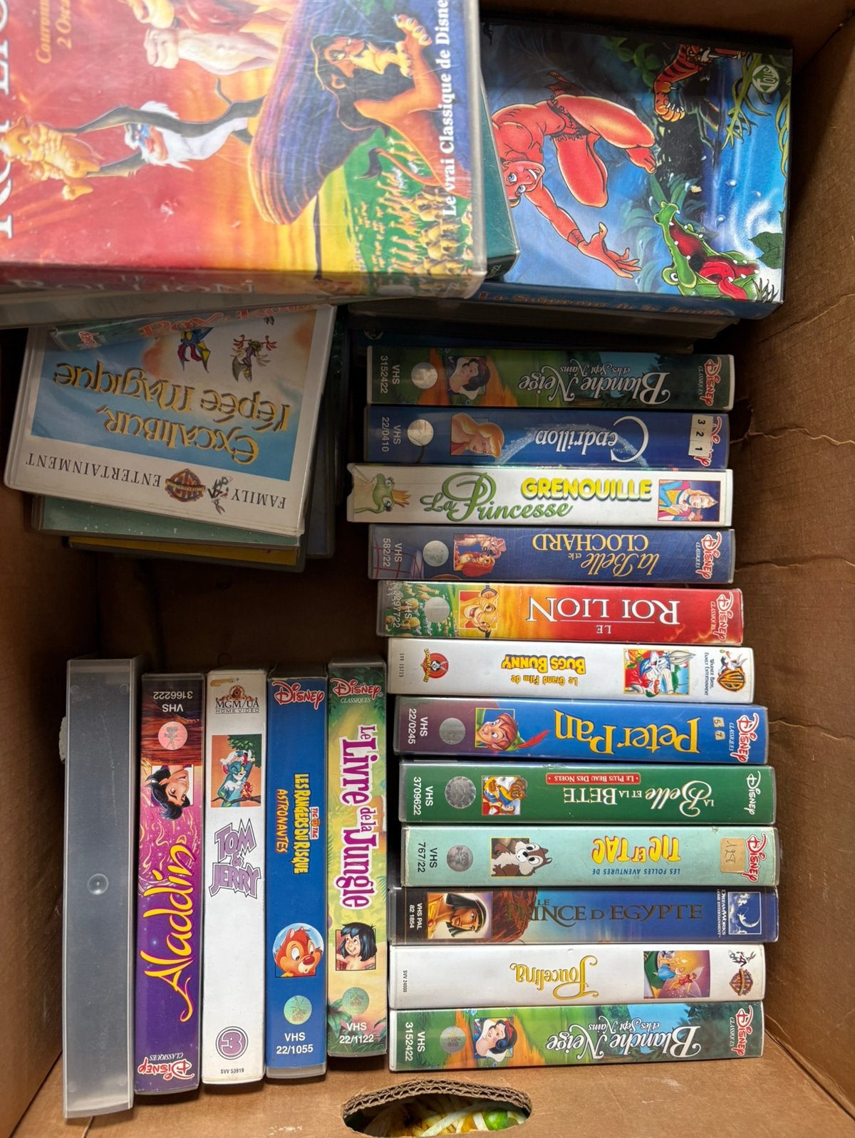 Lot cassettes vhs Disney, Ophalen of Verzenden, Zo goed als nieuw, VHS