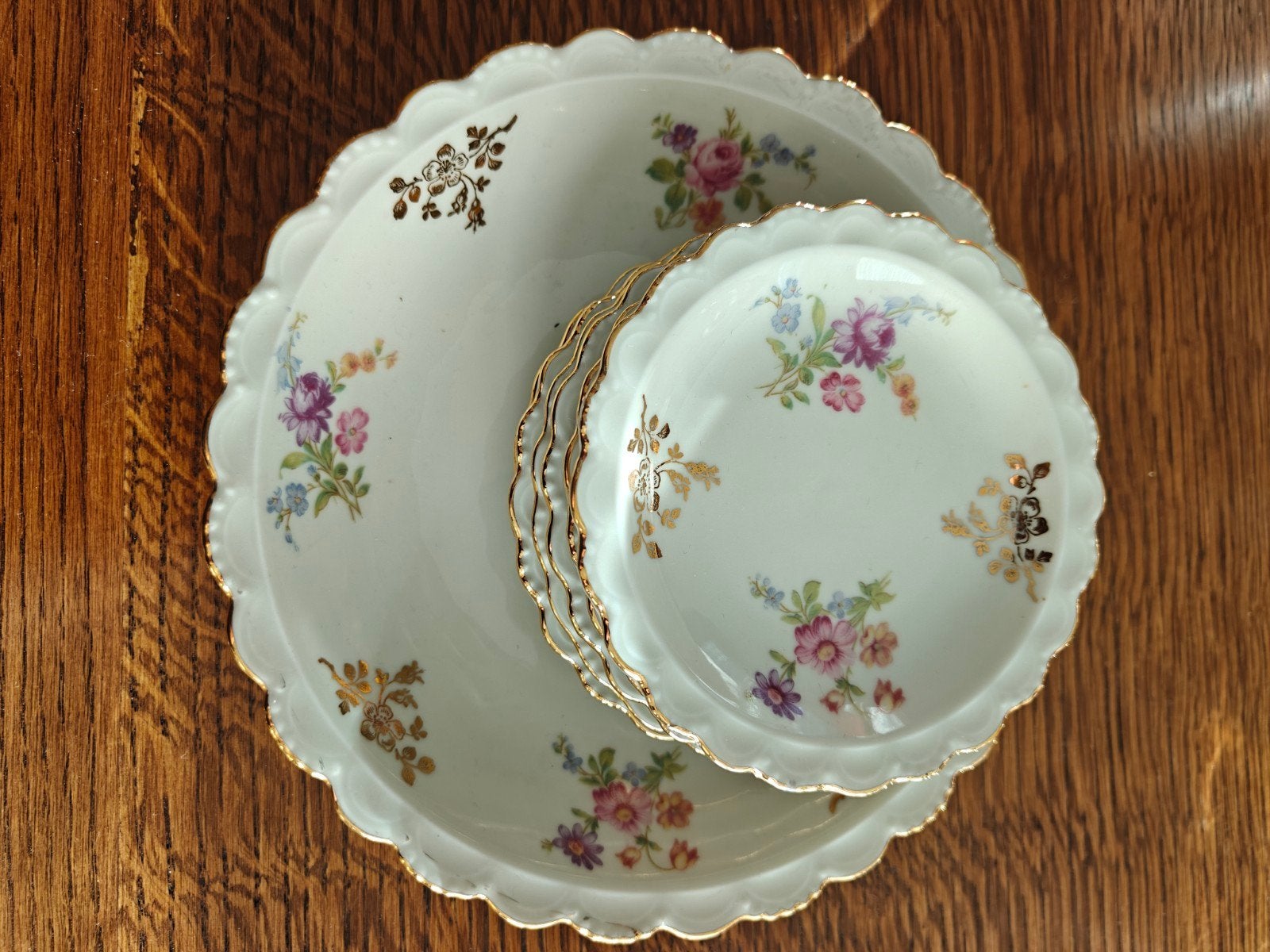 Coupelles / Sous verre et sous bouteille à fleurs, Enlèvement