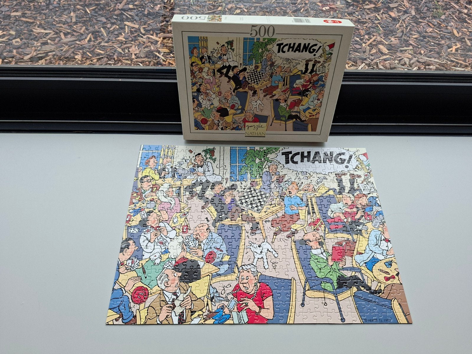 Puzzel Jeux Nathan - Collection Tintin - Tchang - 500 stuks., Enlèvement ou Envoi, Tintin, Utilisé, Autres types