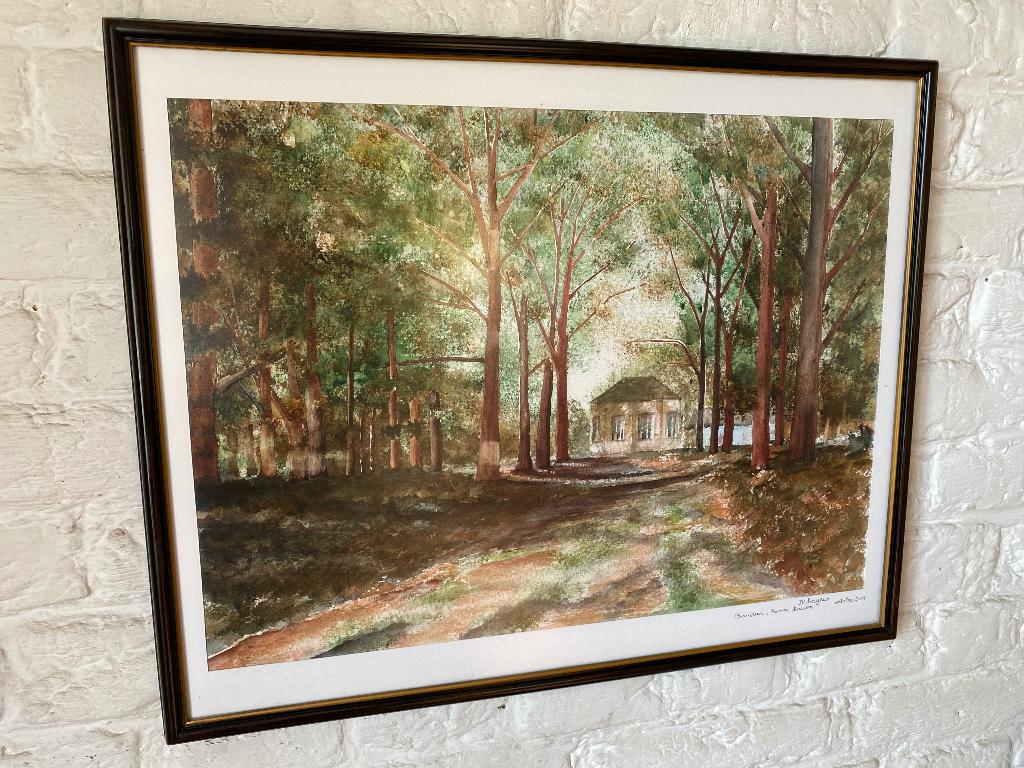 Aquarel van J-P Mayeur België, Hobby en Vrije tijd, Schilderen, Nieuw, Waterverf, Ophalen of Verzenden