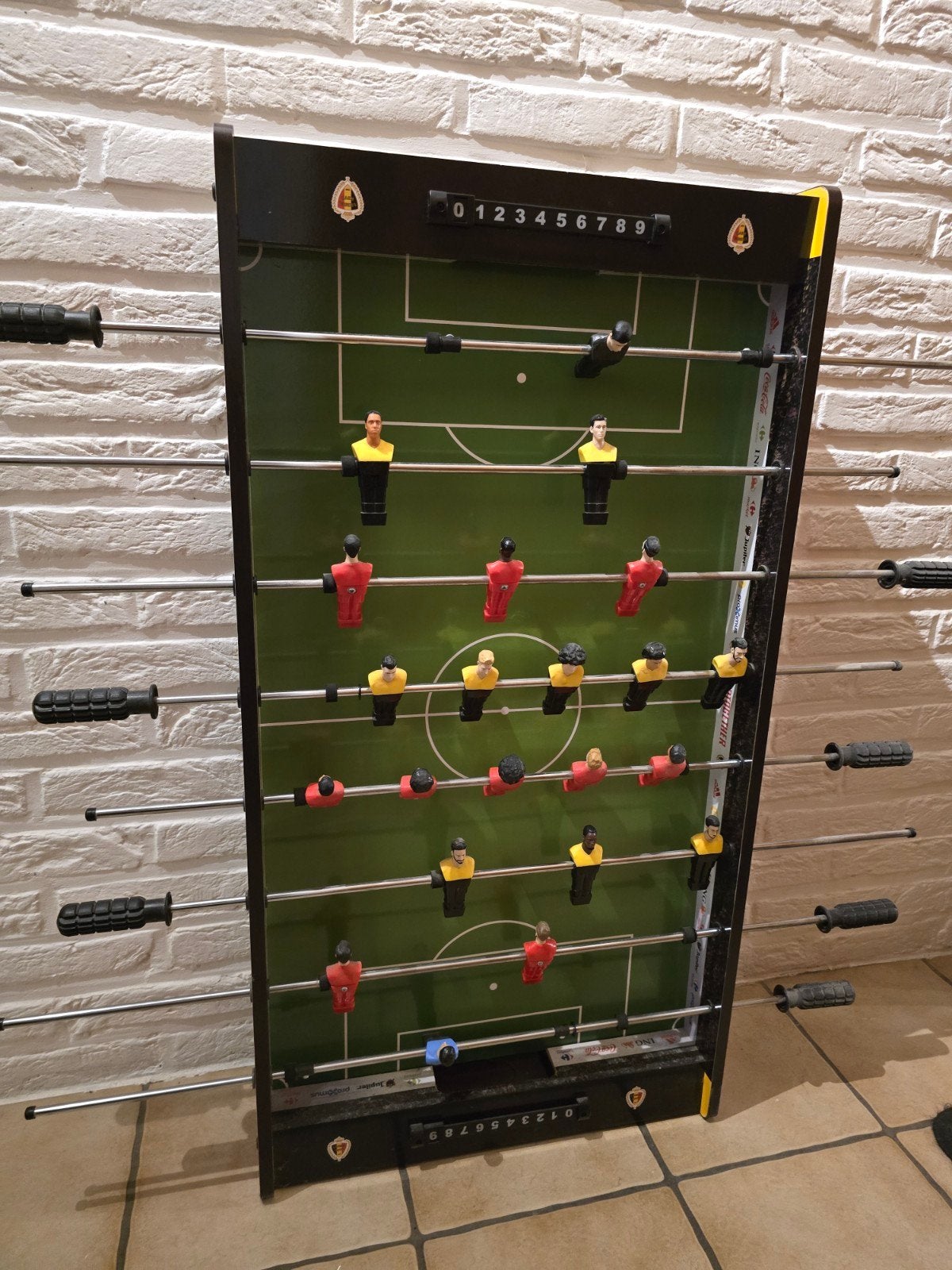 Voetbaltafel Rode Duivels, Ophalen