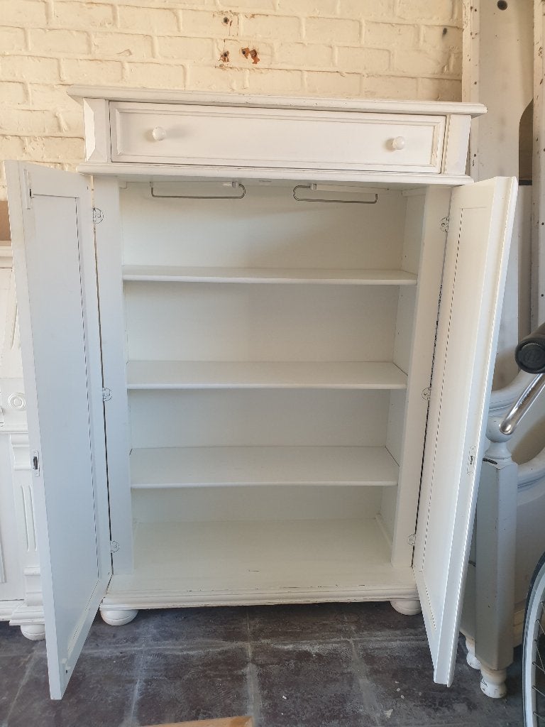 Witte kleerkast van kinderkamer, Maison & Meubles, 25 à 50 cm, Vintage, 100 à 150 cm, Enlèvement