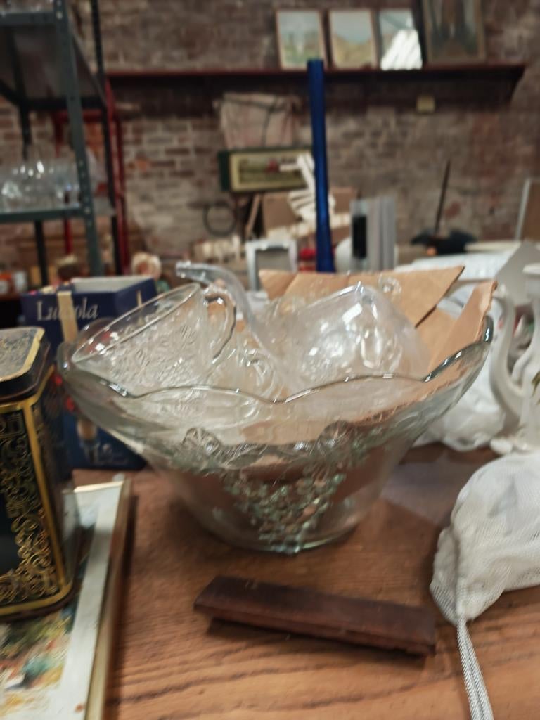 Kristallen punch set, Ophalen