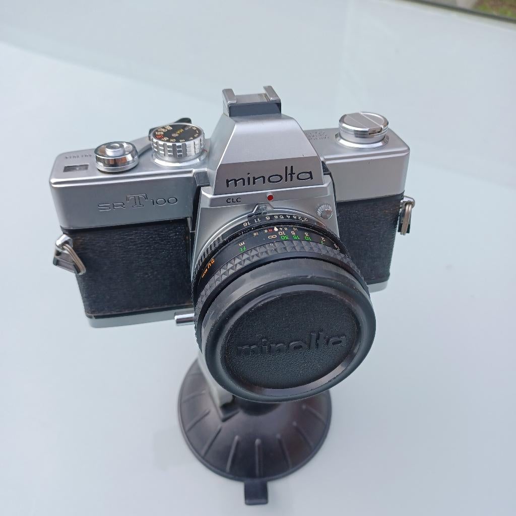 Perfecte Minolta SRT 100 35mm camera met 50mm lens, Audio, Tv en Foto, Ophalen of Verzenden, Gebruikt, Spiegelreflex, Minolta