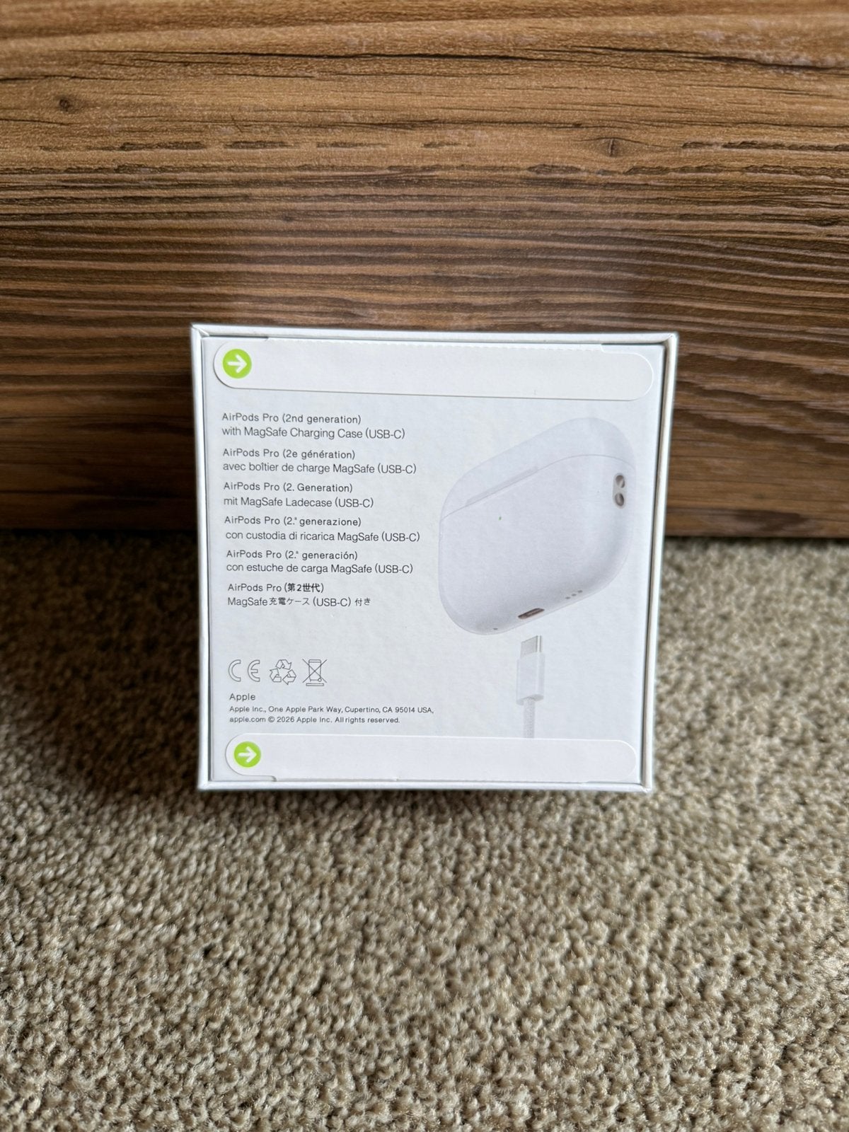 AirPods Pro 2 (ANC) MagSafe Charging Nieuw & Fabrieksgeseald, Télécoms, Téléphonie mobile | Écouteurs, Neuf, Autres marques, Blanc