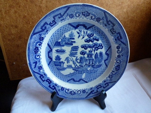 Chinese borden.( Blue Willow- patroon ), Ophalen of Verzenden