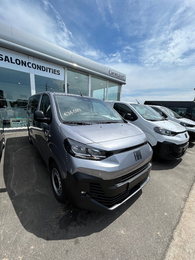Fiat Scudo Dubbele Cabine 6 Zitplaatsen LICHTE VRACHT NIEUW!, Autos, Argent ou Gris, Achat, Garantie prolongée, Noir