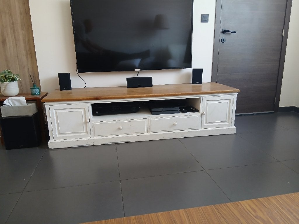 Tv kast, Ophalen, Gebruikt, Eikenhout, 50 tot 100 cm
