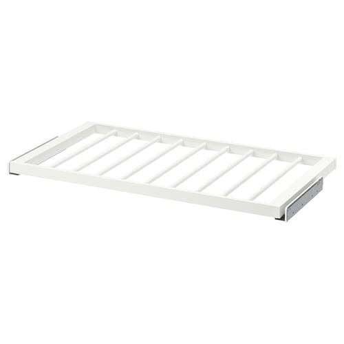 Porte-pantalons coulissant, blanc, 100x58 cm, Maison & Meubles, Enlèvement, Comme neuf